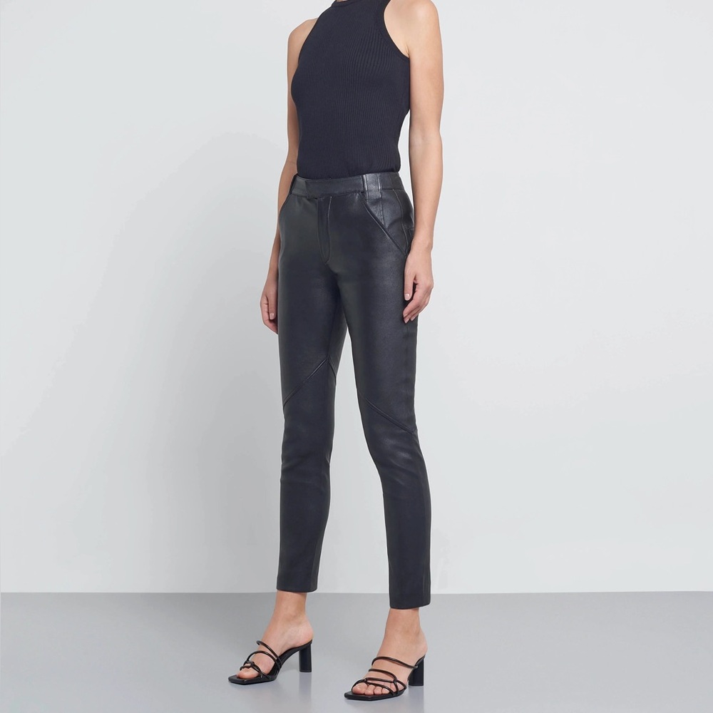 NOVO Lamb Leather Pants, Size 4
